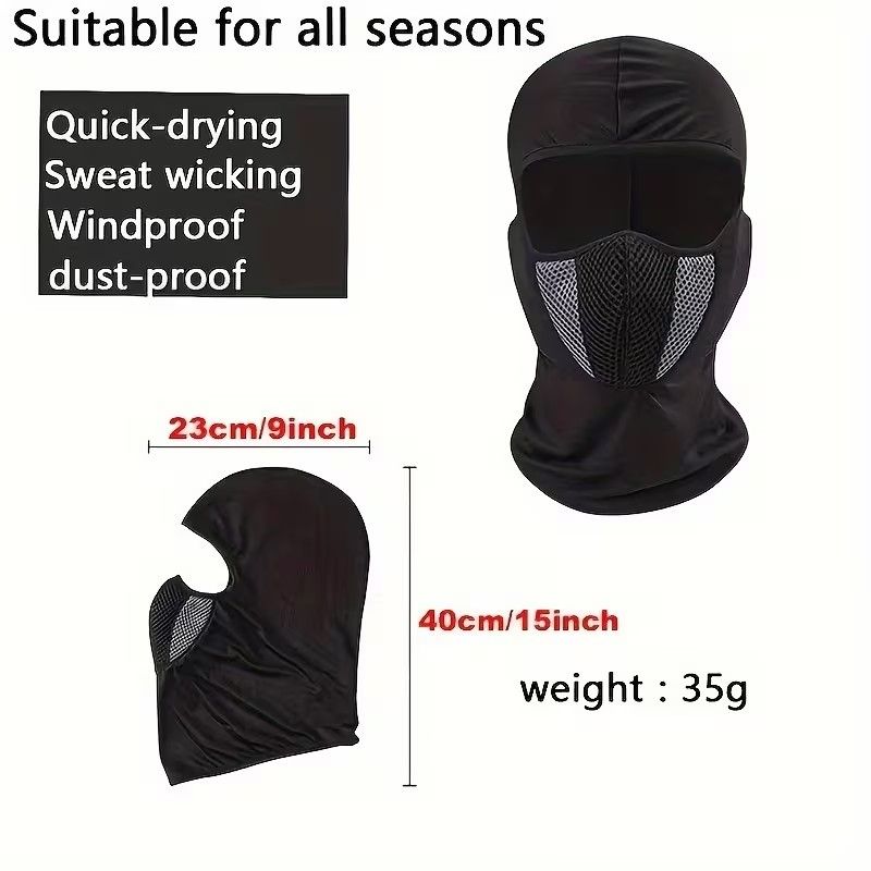 Motorcycle Riding Face Mask Balaclava Face Mask for Cycling & Motorcycle Riding - Breathable, Adjustable Drawstring Design, Durable Polyester，Windproof Dust & Sun Protection