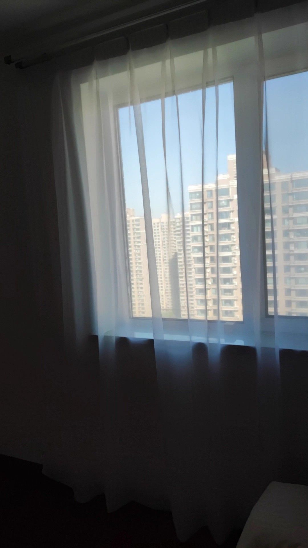 2pcs Lightweight Solid Color Transparent Window Screening House Decor Window Curtain Panel Sheer Polyester-Rod Pocket Design for Easy Hanging, Perfect for Bedroom & Living Room Decor