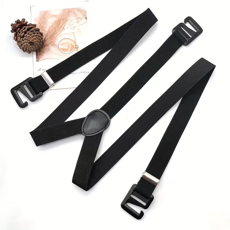 【Clearance Sale】1pc Adult Suspender, Trousers Suspender, Outdoor Suspenders, Panty Belt, 
Men's Outdoor Carabiner Belt, Adjustable Elastic Pants Hanger with Clip