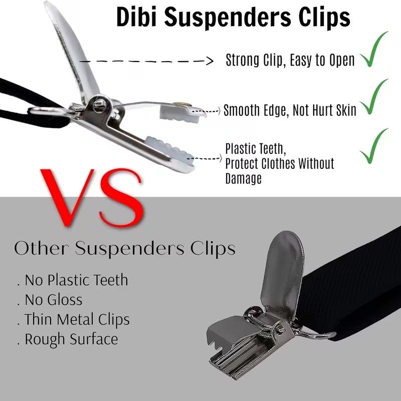 【Clearance Sale】1pc Adult Suspender, Trousers Suspender, Outdoor Suspenders, Panty Belt, 
Men's Outdoor Carabiner Belt, Adjustable Elastic Pants Hanger with Clip