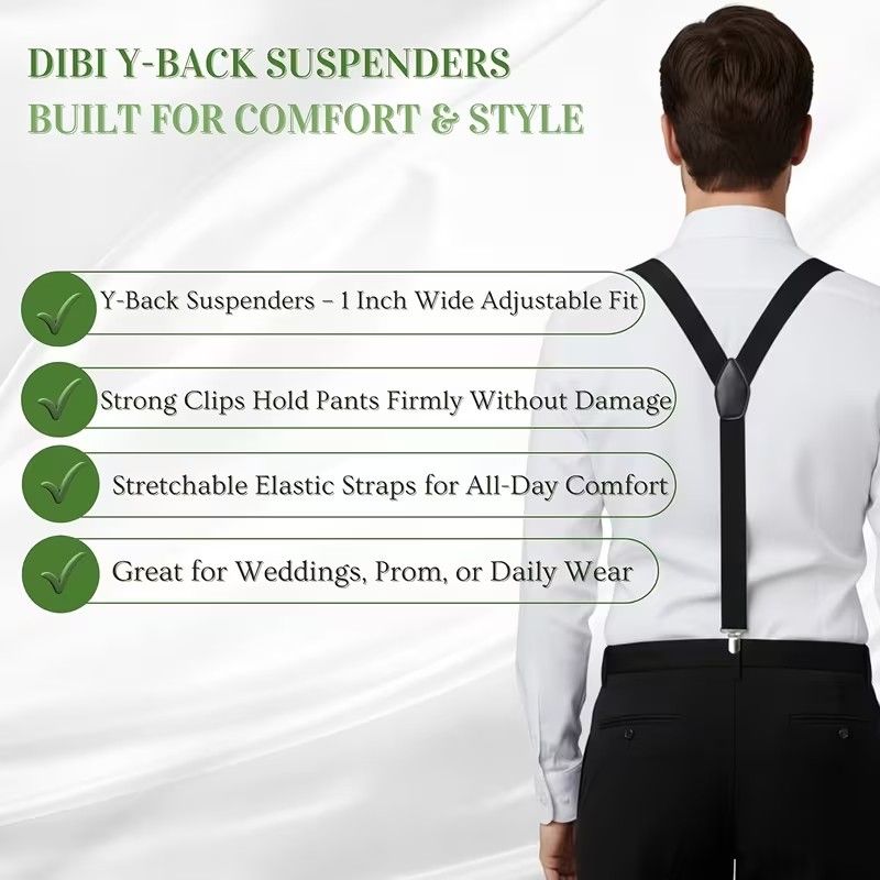 【Clearance Sale】1pc Adult Suspender, Trousers Suspender, Outdoor Suspenders, Panty Belt, 
Men's Outdoor Carabiner Belt, Adjustable Elastic Pants Hanger with Clip