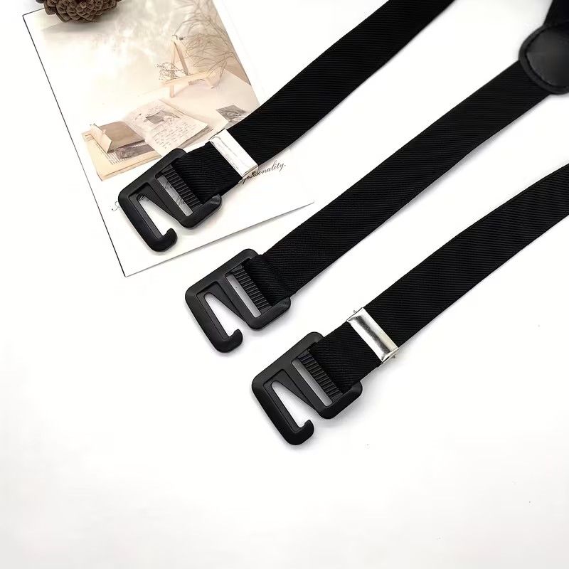 【Clearance Sale】1pc Adult Suspender, Trousers Suspender, Outdoor Suspenders, Panty Belt, 
Men's Outdoor Carabiner Belt, Adjustable Elastic Pants Hanger with Clip
