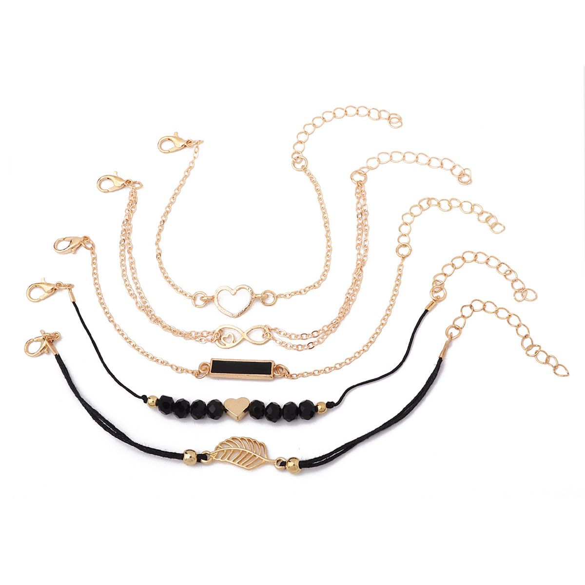 6Pcs Women's Watch Earrings Rings Necklace Bracelet Set Ladies' Butterfly Jewelry Set Women's Wristwatch Leather Strap Quartz Watch Ladies' Butterfly Watch Set