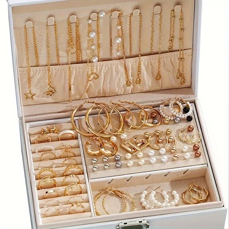 86pcs  Stylish and Elegant Butterfly Necklaces, Heart Rings, Earrings, And Studs, Perfect for Women'S Daily Outings, Parties, And Holiday Gifts, Featuring Fashionable Jewelry (Without a Box)