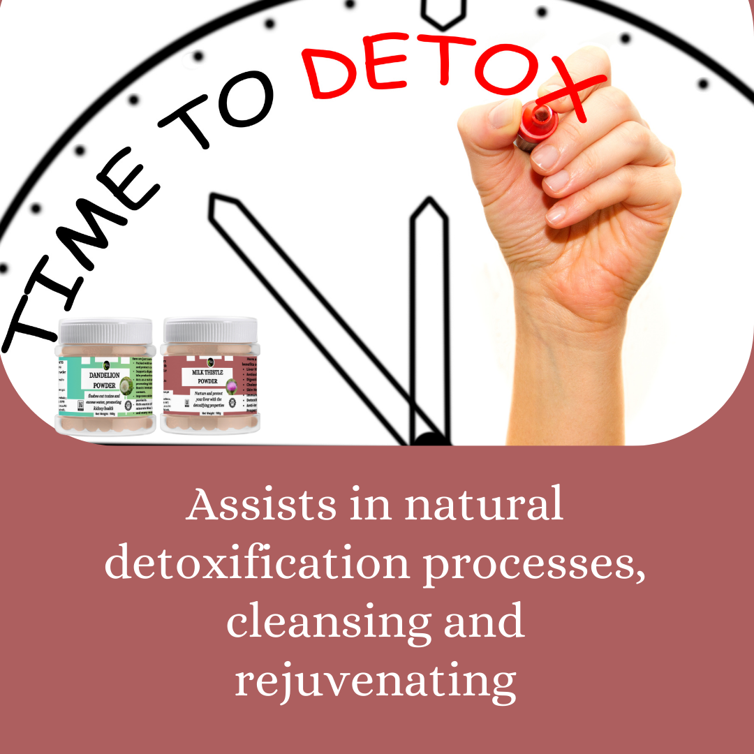 Milk Thistle & Dandelion Powder- Supports Digestive Health, body's detoxification process ,strengthens the immune system & Rich in Nutrients