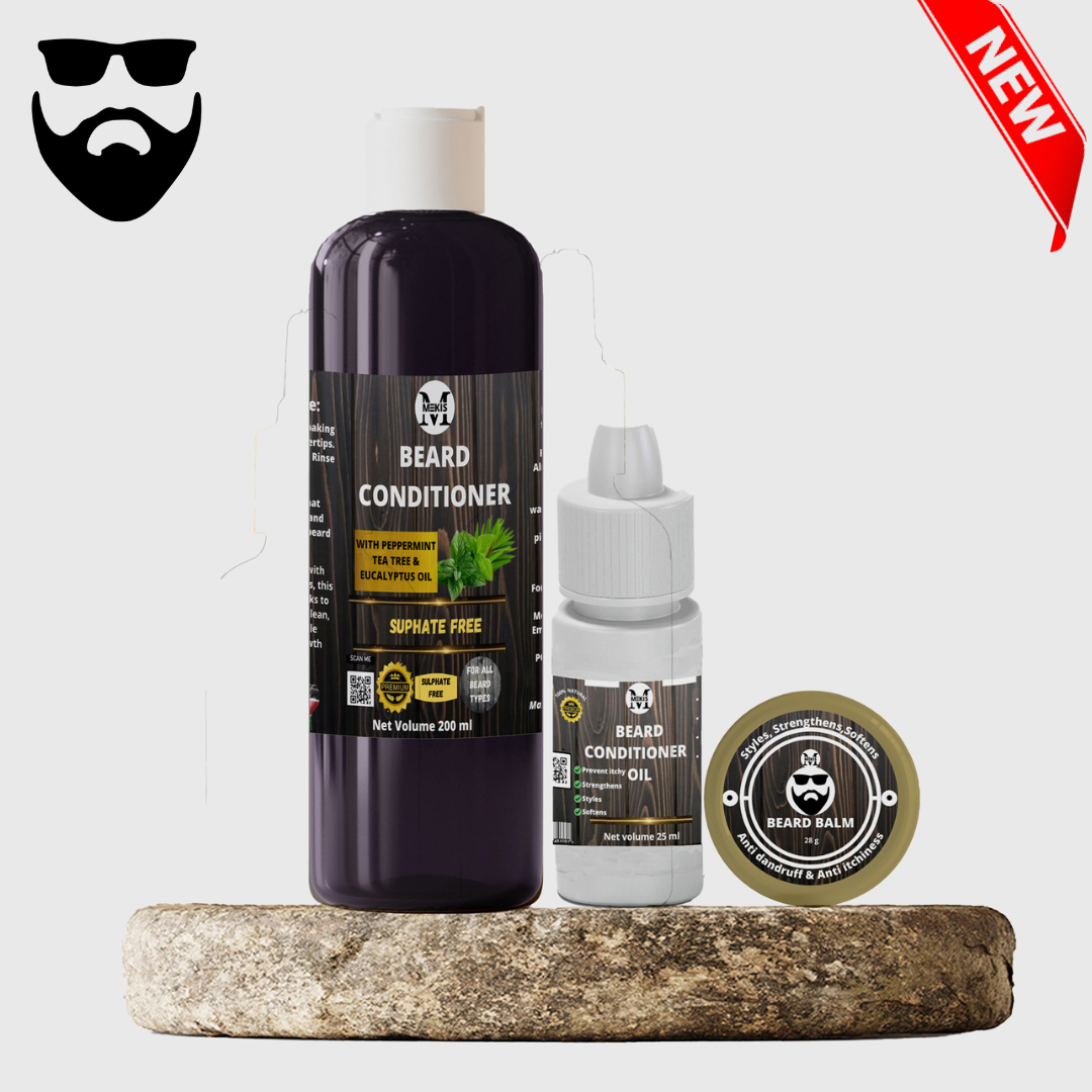 Beard Conditioner Kit-253ml,For Itchy,Rugged,Weak & Patchy Beard