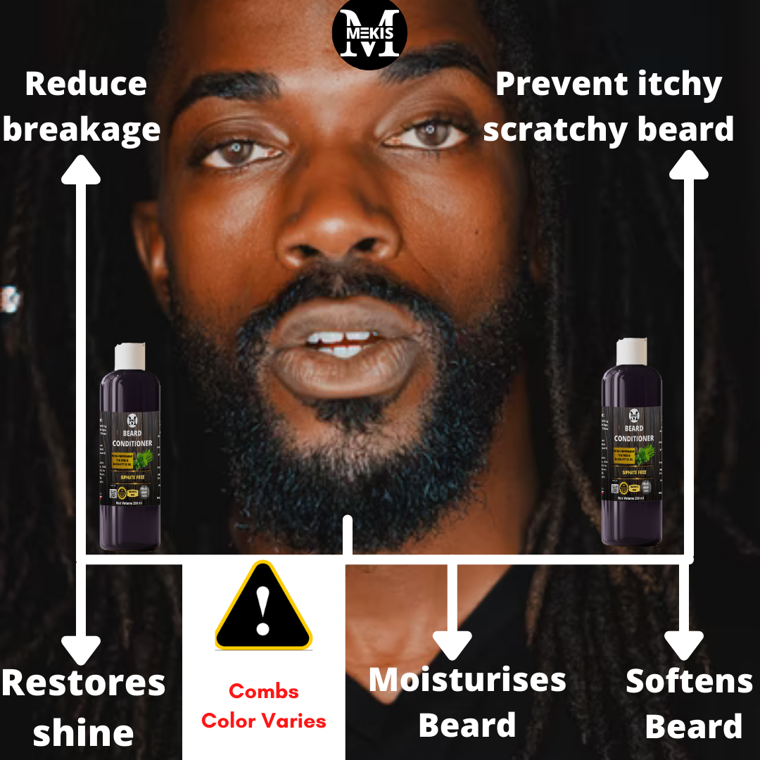 Beard Grooming Kit - 453ml,Cleans,Softens,Tames,Moisturises & Promote Beard Growth