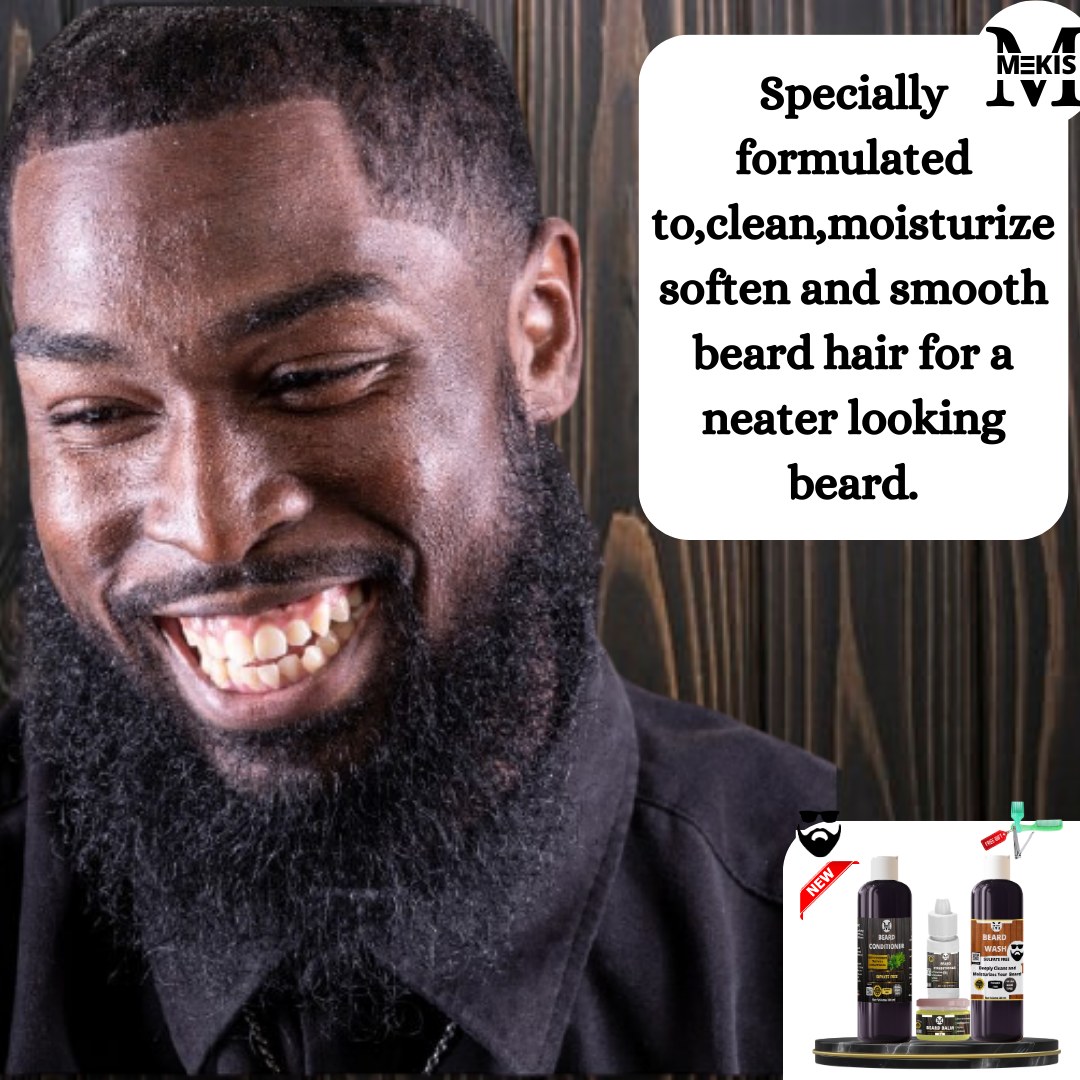 Beard Grooming Kit - 453ml,Cleans,Softens,Tames,Moisturises & Promote Beard Growth