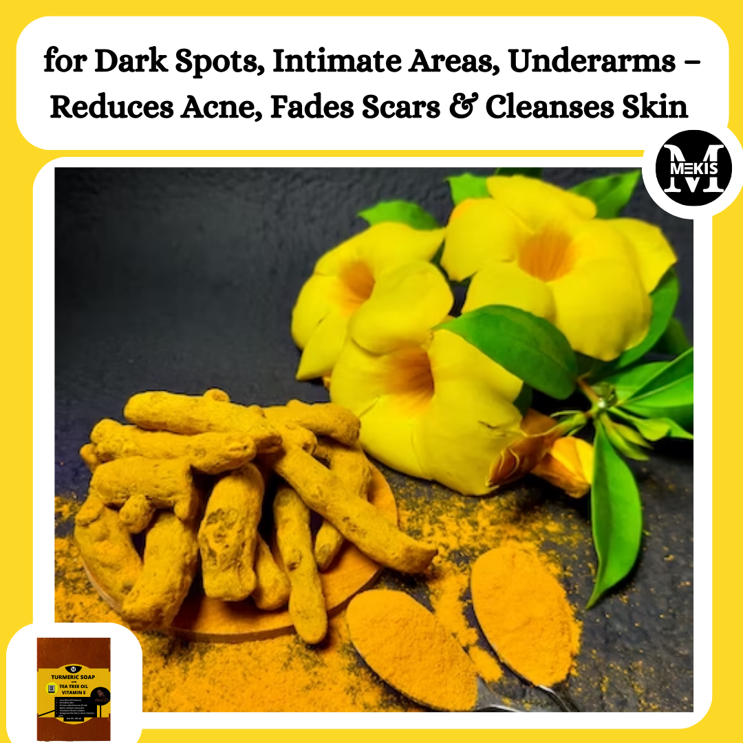 Tea Tree with Neem Oil and Turmeric, Papaya, Oats & Shea Butter Soap  Pack - Fights Acne and Pimples , Evens Skin Tone,  Clears Dark Spots