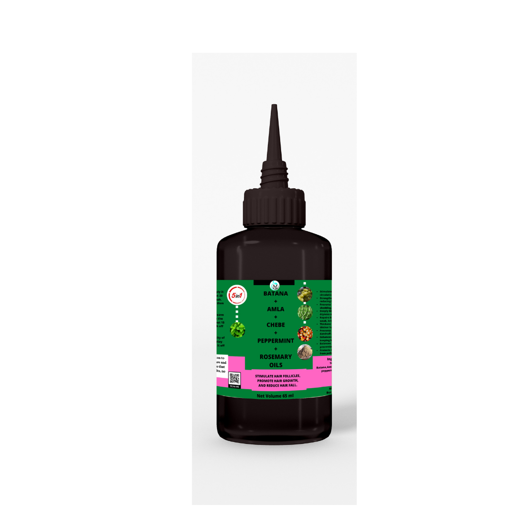 Mekis Batana, Amla, Chebe, Peppermint, and Rosemary oils Blend - Stimulates Hair Growth, Strengthens & Thickens ,Prevents Hair Loss