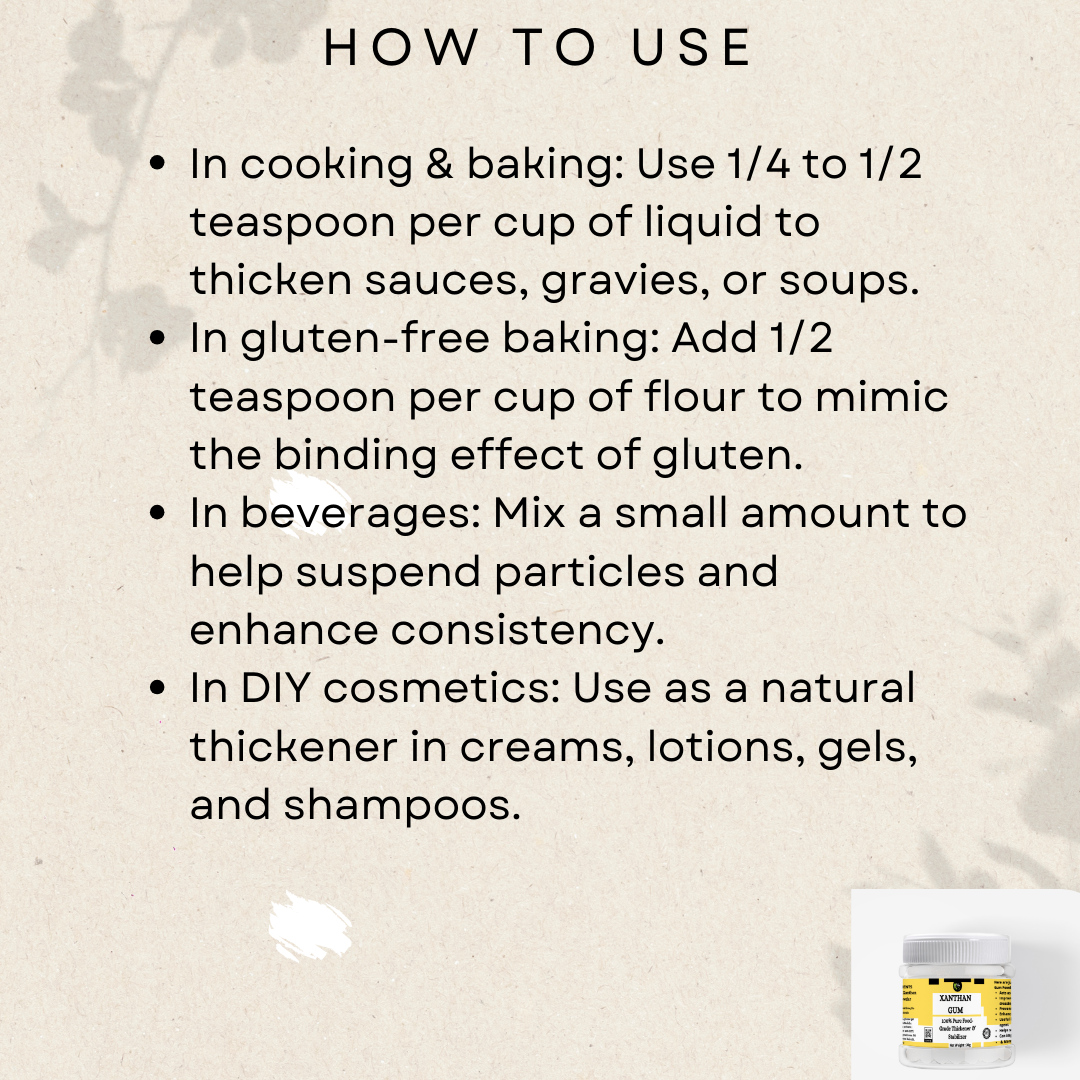 Xanthan Gum – 100% Pure Food-Grade Thickener & Stabilizer