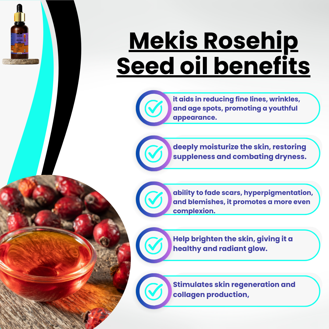 Rosehip Seed Oil + Apricot Kernel Oil Blend - Boosts skin radiance,Fades dark spots, scars, and pigmentation,Reduces fine lines