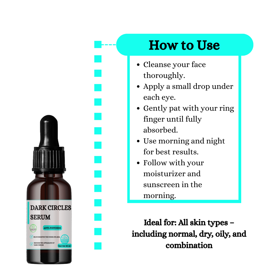 Dark Circles Serum - Minimize the look of puffiness and under-eye bags,Fragrance Free
