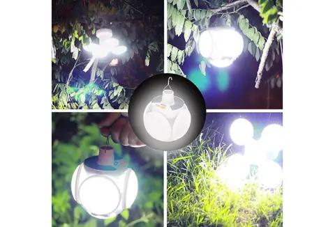 3in1 solar lamp foldable Rechargeable Solar Emergency Light portable solar camping light Recheargable lantern for outdoor and home with  a handle