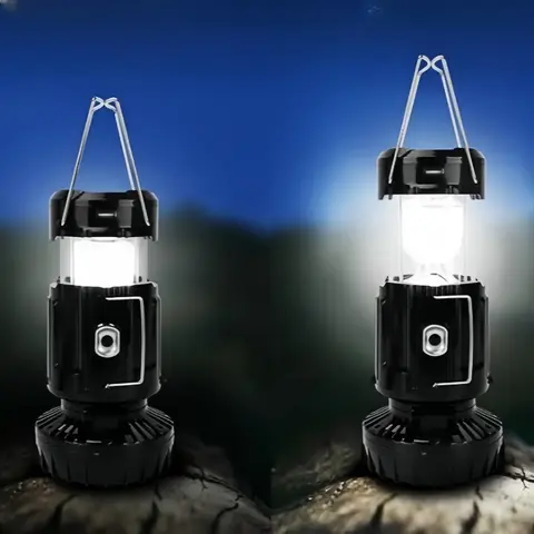 Convertible solar lamp Rechargeable Solar Emergency Light portable solar camping light Recheargable lantern for outdoor and home with  a handle