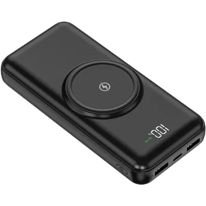 20000mAh wireless powerbank with own inbuilt charging cables high capacity portable powerbank