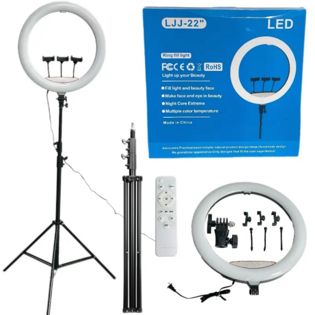 18 Inch ring light with Remote Control ,stand, phone holder Dimmable Live Video Makeup Ring Fill Light 18 inch ring light