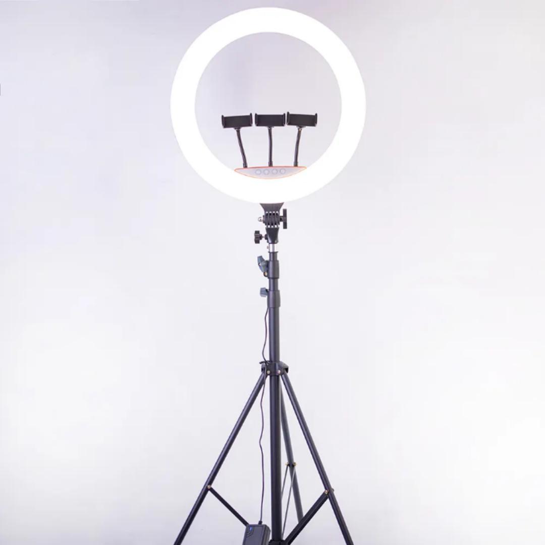 18 Inch ring light with Remote Control ,stand, phone holder Dimmable Live Video Makeup Ring Fill Light 18 inch ring light