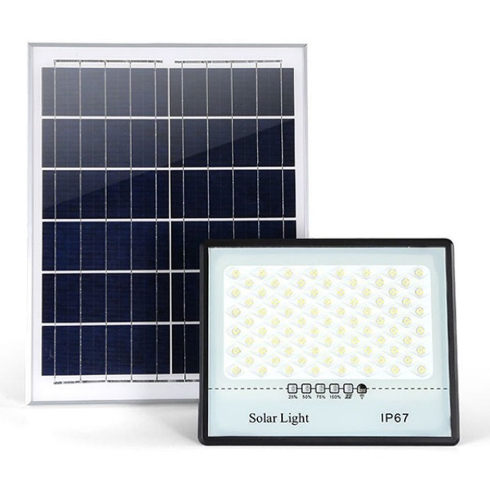 Solar floodLight 200W LED Auto On/Off Dusk To Dawn SOLAR FLOODLIGHT High Power Waterproof LED Solar Light for Rural Yard & Street Automatic Night Indoor Outdoor Household Lighting with IP67 Rating