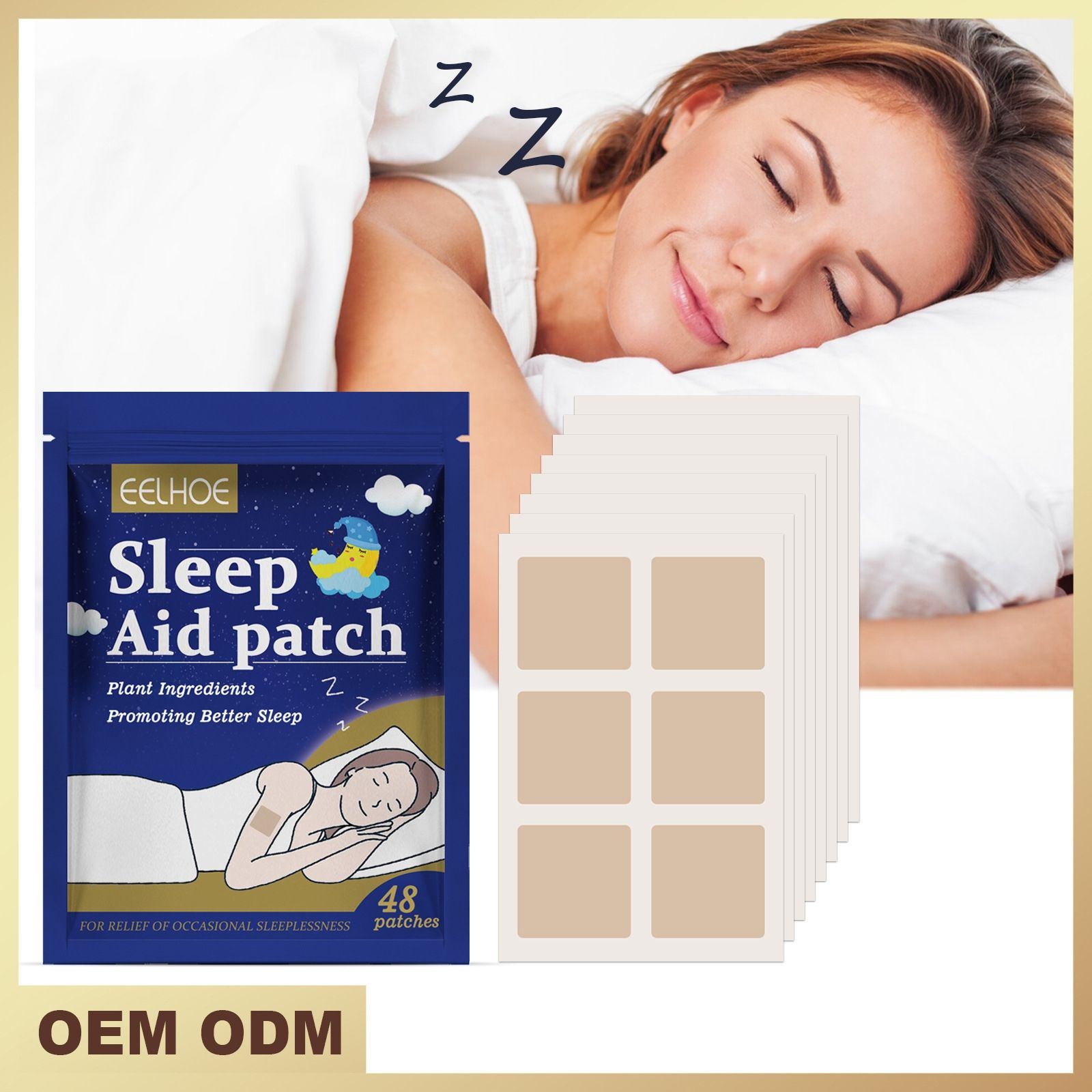 Sleep patch 48PCS Soothe the body and improve sleep comfort care and sleep comfort
