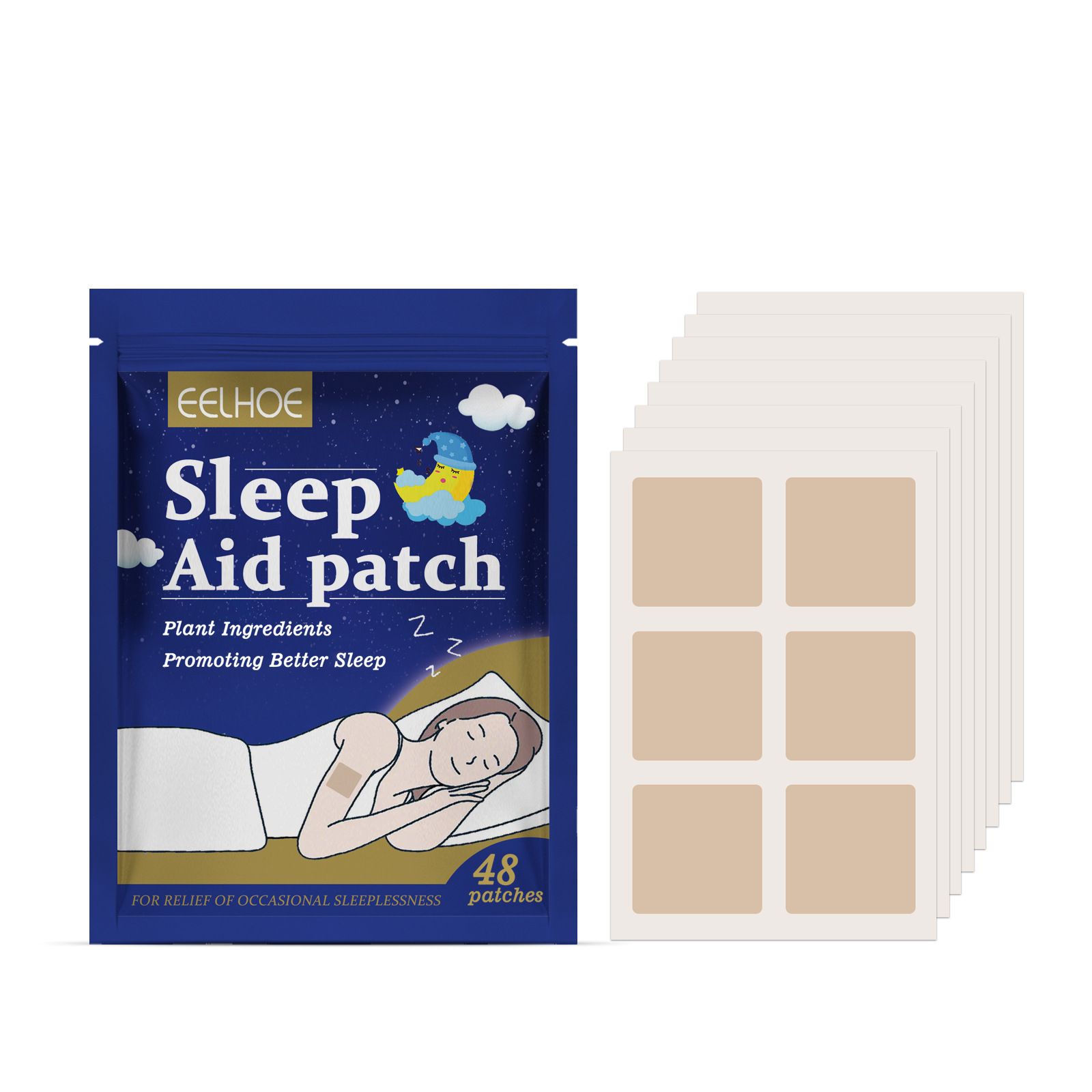 Sleep patch 48PCS Soothe the body and improve sleep comfort care and sleep comfort