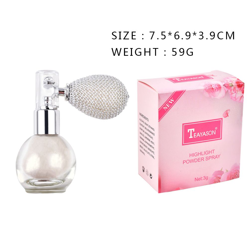 Highlight spray brightening glitter powder body fragrance powder highlight spray body fragrance powder spray glitter powder