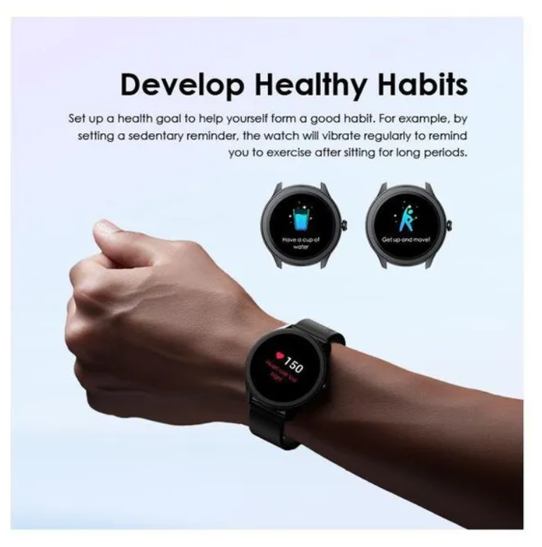 oraimo Watch 2R 1.39" TFT IP68 Smart Watch with  Bluetooth Call 7 Days Battery Life, 24 hour health monitoring and 1 year Warranty