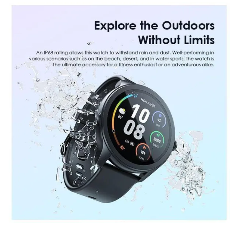 oraimo Watch 2R 1.39" TFT IP68 Smart Watch with  Bluetooth Call 7 Days Battery Life, 24 hour health monitoring and 1 year Warranty
