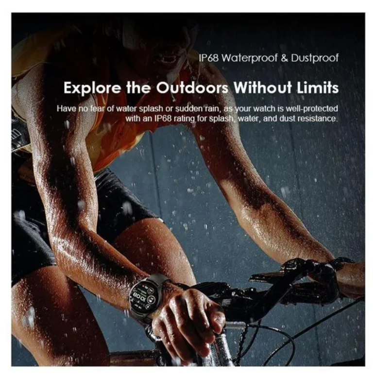 oraimo Watch ER 1.43'' AMOLED IP68 Smart Watch with Bluetooth Call,
7 Days Battery Life, 100+ Sports Modes & 24-hour Health Monitoring