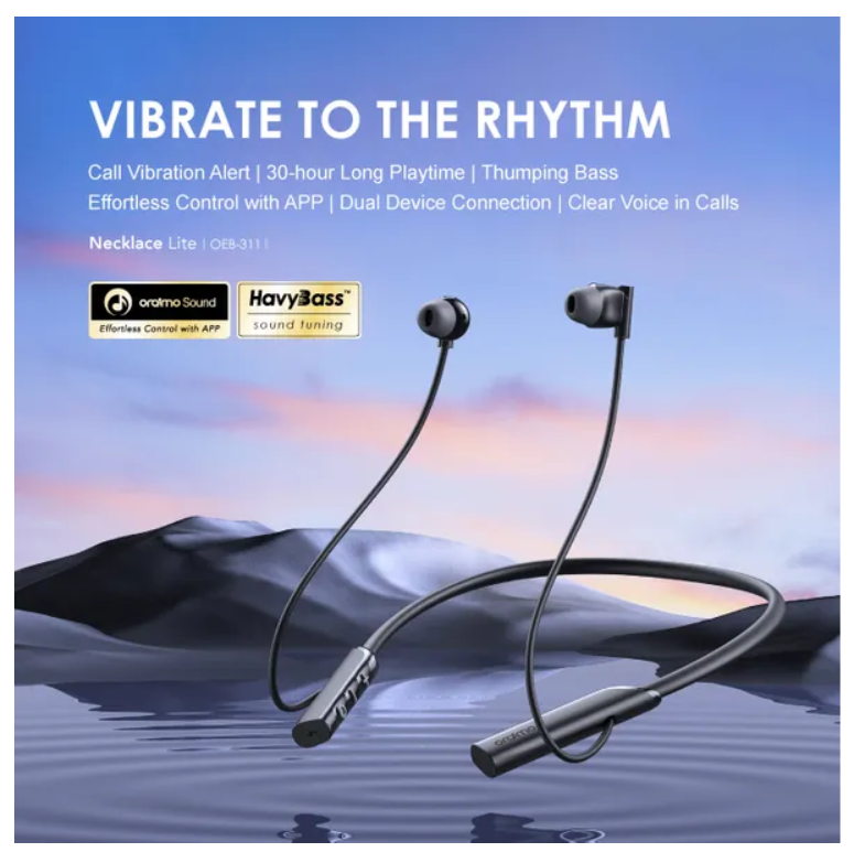 oraimo Necklace Lite Call Vibration Wireless Headphones
