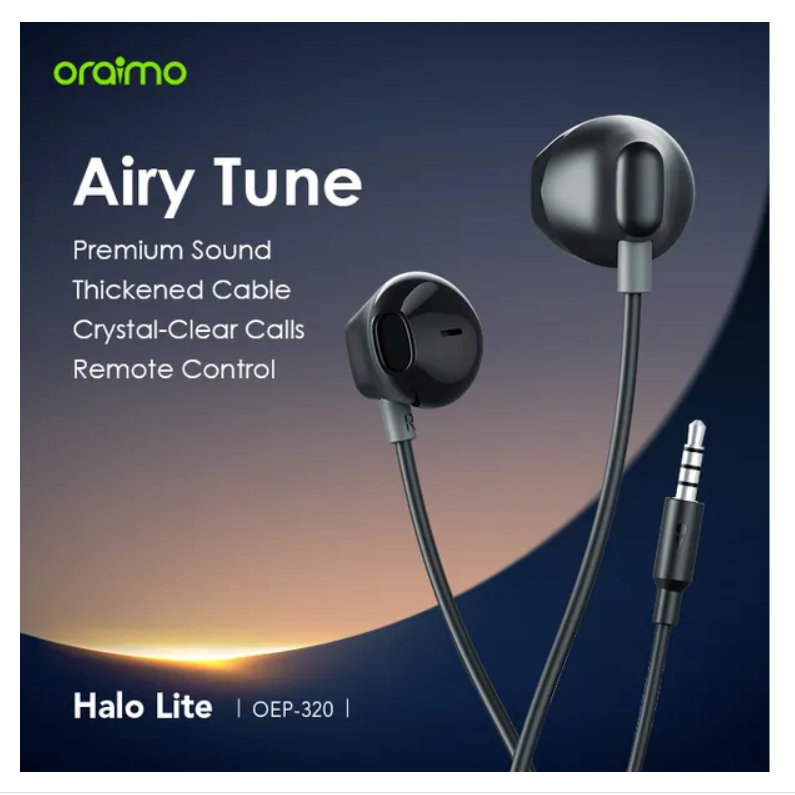 oraimo Halo Lite 3.5MM Half In-ear Earphone