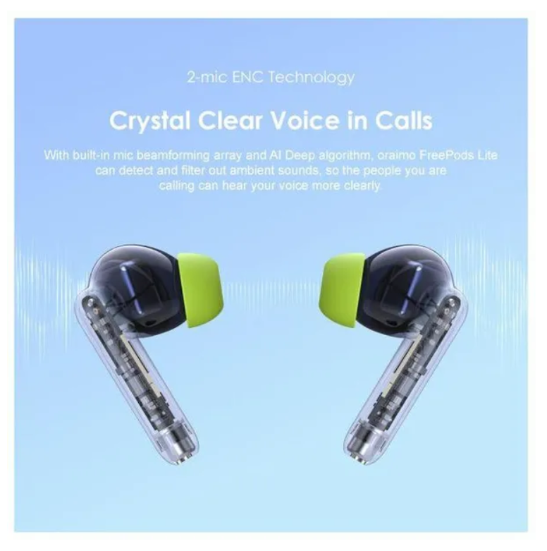 oraimo FreePods Lite ENC True Wireless Earbuds/ bluetooth earphones