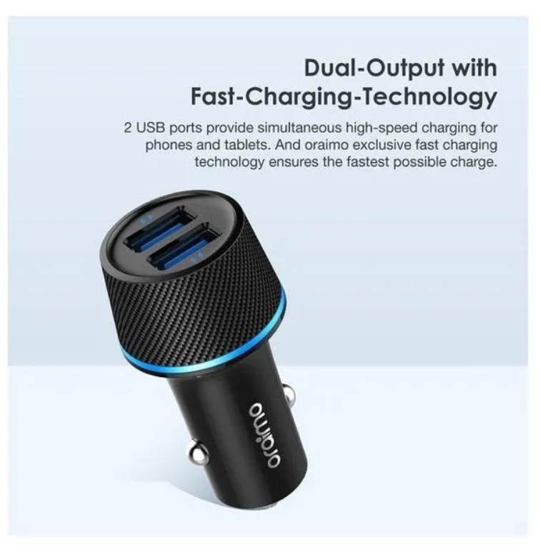 oraimo Highway 10.5W Car Charger Kit