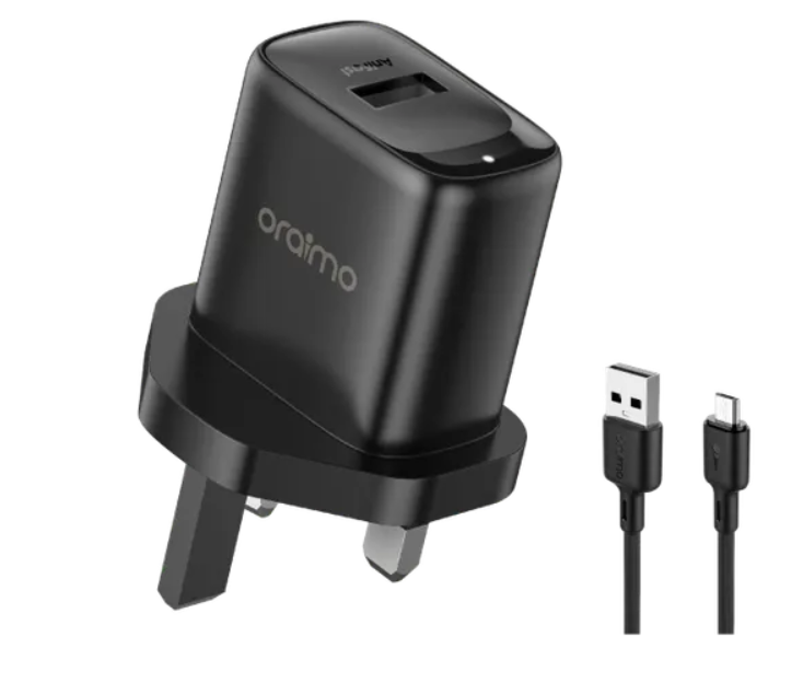 oraimo Compact 2A USB  Fast charger (Firefly 3 10W Wall Charger Kit )