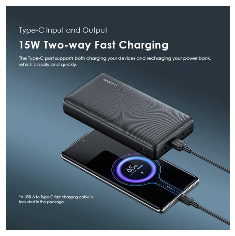 oraimo Traveler 15 Flash 20000mAh 15W Power Bank