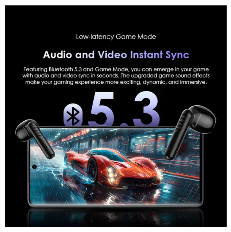 oraimo FreePods Neo ENC 50-hr Long Playtime, Sound360 Spatial Audio True Wireless Bluetooth  Earbuds