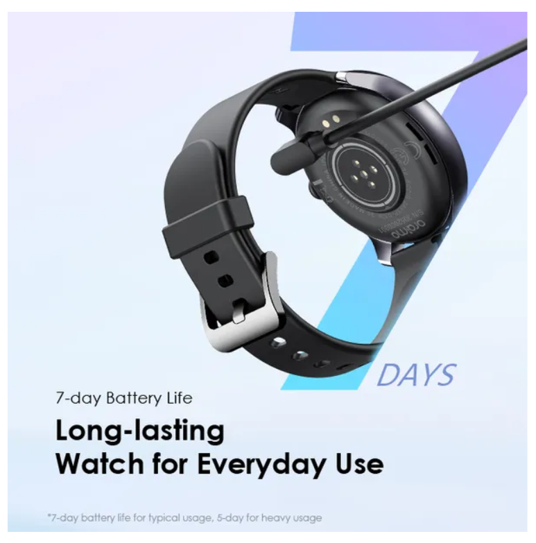 oraimo Watch 2R 1.39" TFT IP68  with Bluetooth Call 7 Days Battery Life ,24-hour Health Monitoring Smart Watch