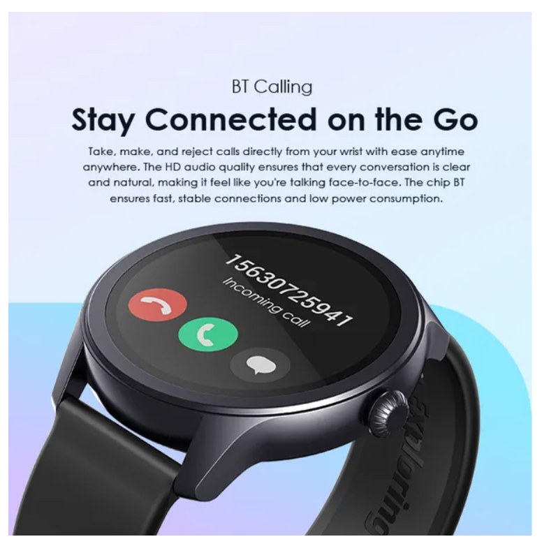 oraimo Watch 2R 1.39" TFT IP68  with Bluetooth Call 7 Days Battery Life ,24-hour Health Monitoring Smart Watch