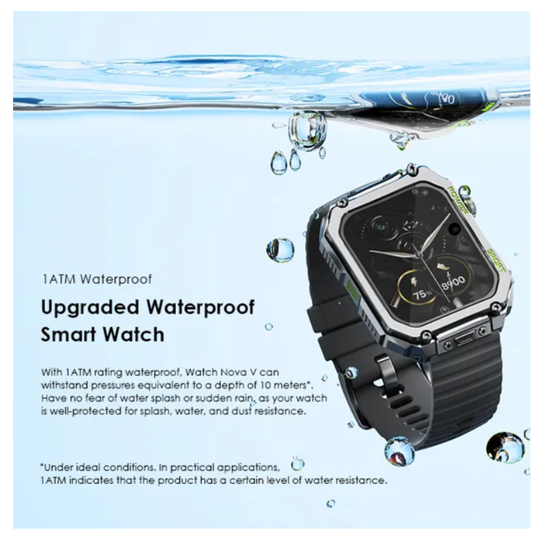 oraimo Watch Nova V 2.01" HD Video Watch Faces with tampered glass & Built-in Music Player Smart Watch