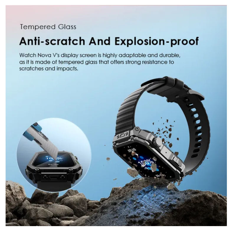 oraimo Watch Nova V 2.01" HD Video Watch Faces with tampered glass & Built-in Music Player Smart Watch