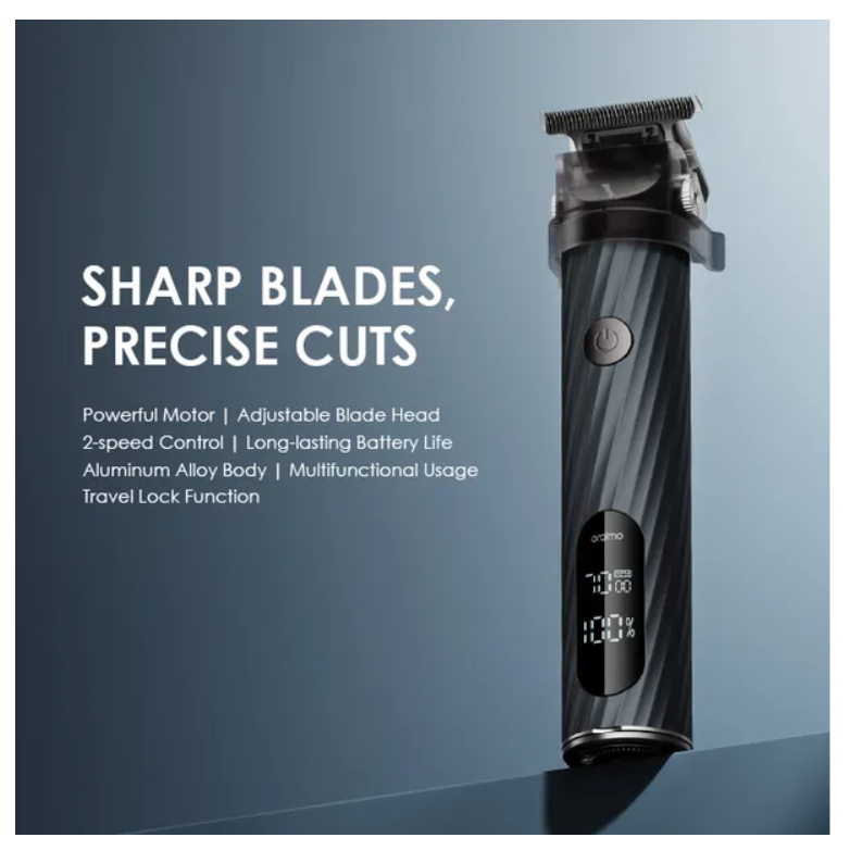 oraimo SmartTrimmer 2 Pro 7000RPM  with Adjustable Blade Head ,  2-Speed Control  2.5 hrs  running time &  Self-sharpening Blades Powerful Trimmer