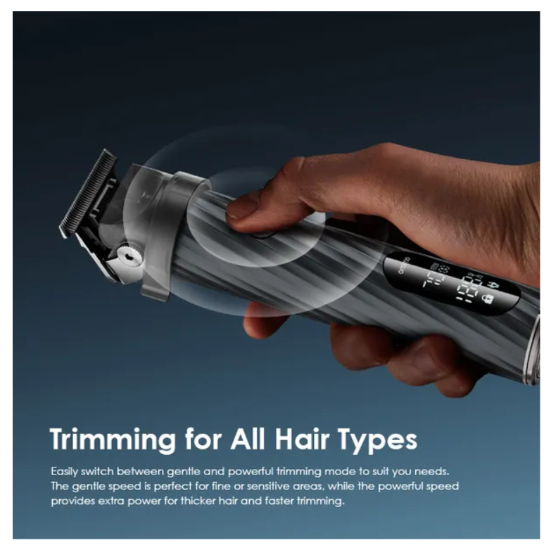 oraimo SmartTrimmer 2 Pro 7000RPM  with Adjustable Blade Head ,  2-Speed Control  2.5 hrs  running time &  Self-sharpening Blades Powerful Trimmer