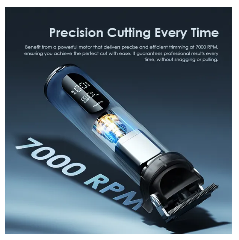 oraimo SmartTrimmer 2 Pro 7000RPM  with Adjustable Blade Head ,  2-Speed Control  2.5 hrs  running time &  Self-sharpening Blades Powerful Trimmer
