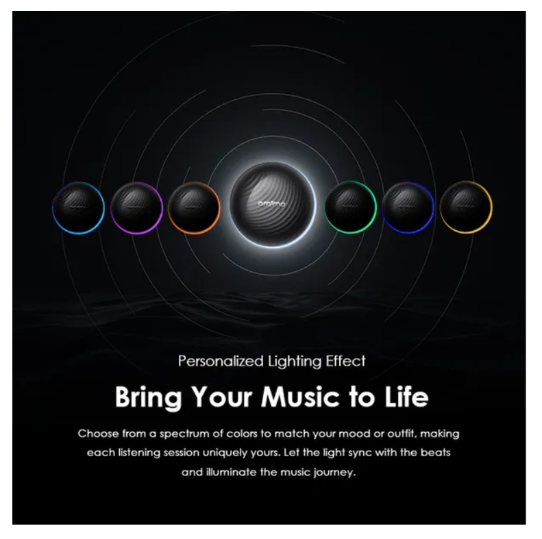 NEW ARRIVAL!! NEW ARRIVAL!! oraimo SpaceBuds Hybrid ANC True Wireless Earbuds Customized Voice Prompt, 40-Hr Long Playtime, 50dB Hybrid ANC Noise Cancellation & Personalized Lighting Effect
