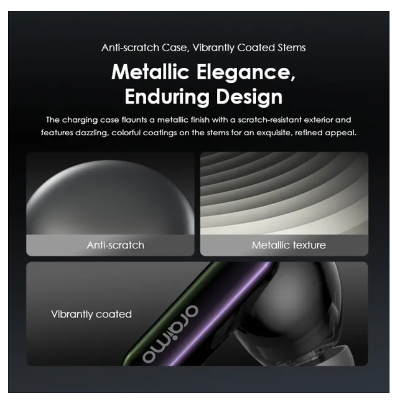 OFFER!! OFFER!! oraimo SpaceBuds Hybrid ANC True Wireless Earbuds Customized Voice Prompt,  50dB Hybrid ANC Noise Cancellation,  40-Hr Long Playtime & Personalized Lighting Effect with a GIFT