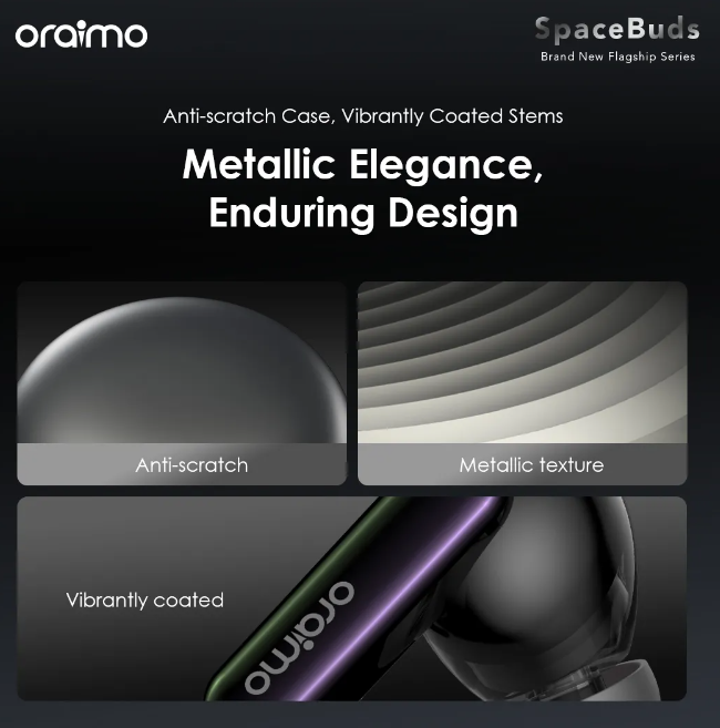 NEW ARRIVAL!! Oraimo SpaceBuds Hybrid ANC True Wireless Earbuds Customized Voice Prompt Wireless Bluetooth Earphones