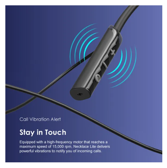 oraimo Necklace Lite Call Vibration, noise reduction & 30 hr playtime Wireless Headphones