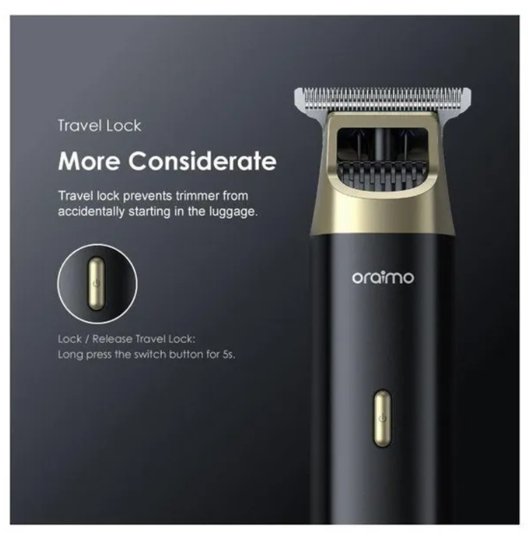 oraimo Smart Trimmer 2 with High-performance Motor,Multi-functional Usage & 150-min Working Per Charge- Long Lasting Battery Trimmer