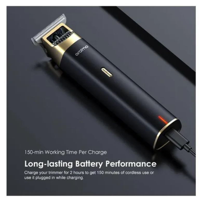 oraimo Smart Trimmer 2 with High-performance Motor,Multi-functional Usage & 150-min Working Per Charge- Long Lasting Battery Trimmer