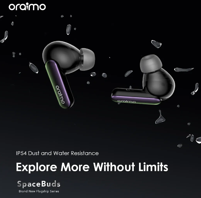 oraimo SpaceBuds Hybrid ANC True Wireless Earbuds Customized Voice Prompt Bluetooth Earphones